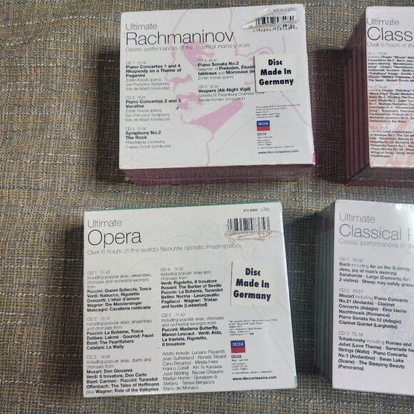 DECCA Ultimate Classical Music 6 LOT CD Set 5 CDS Rachmaninov Piano Opera - Picture 6 of 8